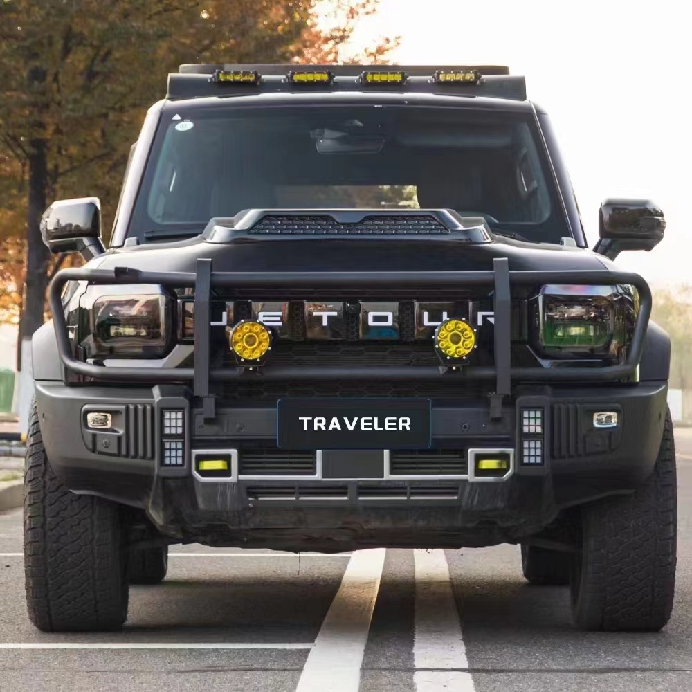 Stainless steel black titanium front and rear spotlight frames